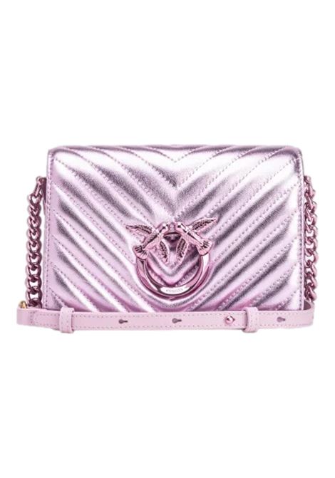 MINI LOVE BAG CLICK METAL CHEVRON PINKO | bags | 100067 A1JEWWGB